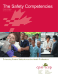The Safety Competencies - Canadian Patient Safety Institute