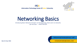 network - ITCK - Kabul University