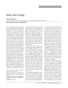 Ebola Virus Ecology