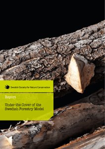Report Under the Cover of the Swedish Forestry Model