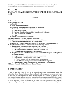 Chapter 13 - Clean Air Act