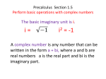 1.5Precalculus Section 1.5