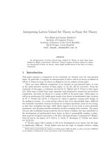 Interpreting Lattice-Valued Set Theory in Fuzzy Set Theory