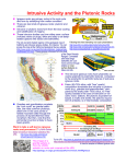 Intrusive Activity and the Igneous Rocks