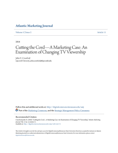 Cutting the Cord—A Marketing Case
