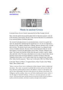 Music in ancient Greece