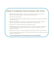 Guide to Frequently Used Acronyms and Terms