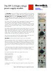 The HV 2/4 high-voltage power supply module