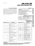 MAX1553 Evaluation Kit - Part Number Search