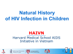 Natural course of HIV Infection in children