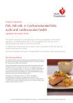 Fish, fish oils, n-3 polyunsaturated fatty acids and cardiovascular