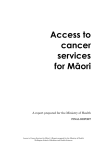 Access to cancer services for Maori - The National Institute for Public
