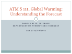 Radiative forcing - UW Atmospheric Sciences