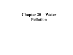 Chapter 20 - Water Pollution