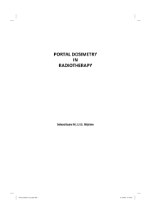 portal dosimetry in radiotherapy