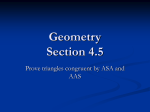 Geometry Section 4.5 - West End Public Schools