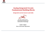 Analog Integrated Circuits Fundamental Building Blocks