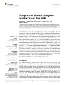 Footprints of climate change on Mediterranean Sea biota