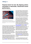 `Express lanes` for ions: By aligning carbon nanotubes in