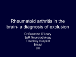 Rheumatoid arthritis meningitis