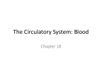The Circulatory System: Blood