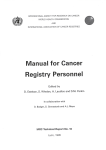 Manual for Cancer Registry Personnel