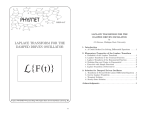 Laplace Transform for the Damped Driven