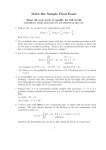 Math 361 sample final exam