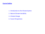 Climate Change - Section 3.1 and 3.2