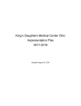 Implementation Plan 2016 - King`s Daughters Medical Center Ohio