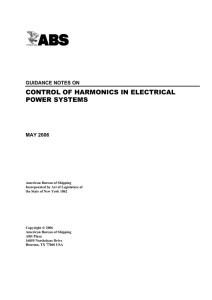 control of harmonics in electrical power systems
