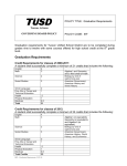 Graduation Requirements - Tucson Unified School District