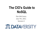 The CIO`s Guide to NoSQL