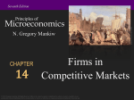 Firms in Competitive Markets