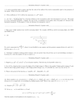 Mathathon Round 1 (2 points each) 1. A circle is inscribed inside a