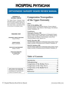 Compression Neuropathies of the Upper Extremity
