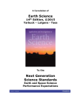 A Correlation of Earth Science, 14th Edition, ©2015 to the Next