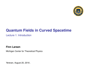 Quantum Fields in Curved Spacetime