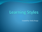 Learning Styles PowerPoint