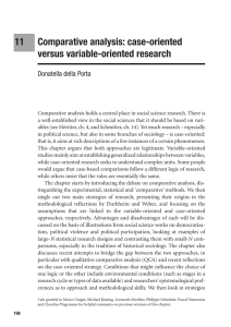 case-oriented versus variable