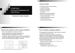 COMP3420: dvanced Databases and Data Mining