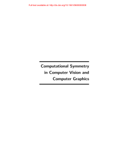 Computational Symmetry in Computer Vision and Computer Graphics