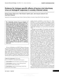 Evidence for biotype-specific effects of bovine viral diarrhoea virus