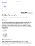 Skull Base Reconstruction