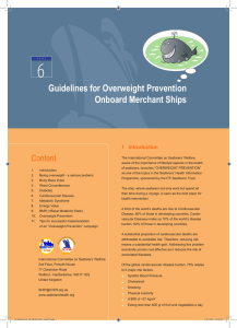 Guidelines for Overweight Prevention Onboard Merchant Ships