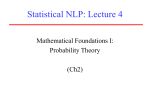 Probability theory