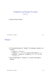 Probability and Random Processes Measure