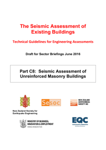 Sector Briefing Draft - The Seismic Assessment of Existing Buildings