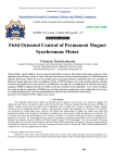 Field Oriented Control of Permanent Magnet Synchronous Motor