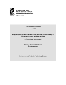 Mapping South African Farming